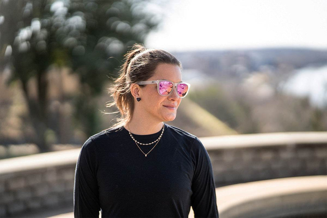 Frosted Clear - Pink Lemonade Lens Polarized - Essentials - One Revolver Surfboards