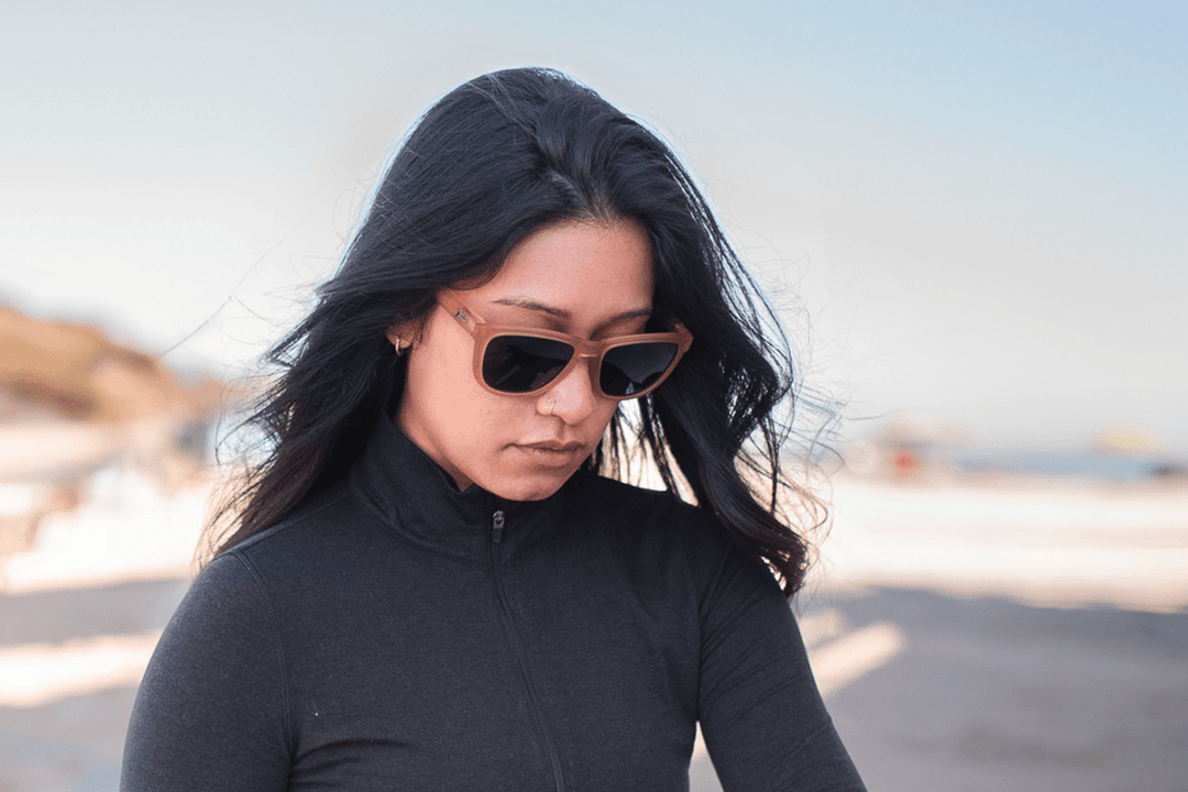Frosted Sandstone - Jet Black Lens Polarized - Essentials - One Revolver Surfboards