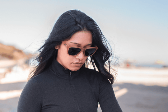 Frosted Sandstone - Jet Black Lens Polarized - Essentials - One Revolver Surfboards