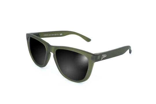 One Revolver Surfboards - Frosted Forest Green - Jet Black Lens Polarized - Essentials Essentials