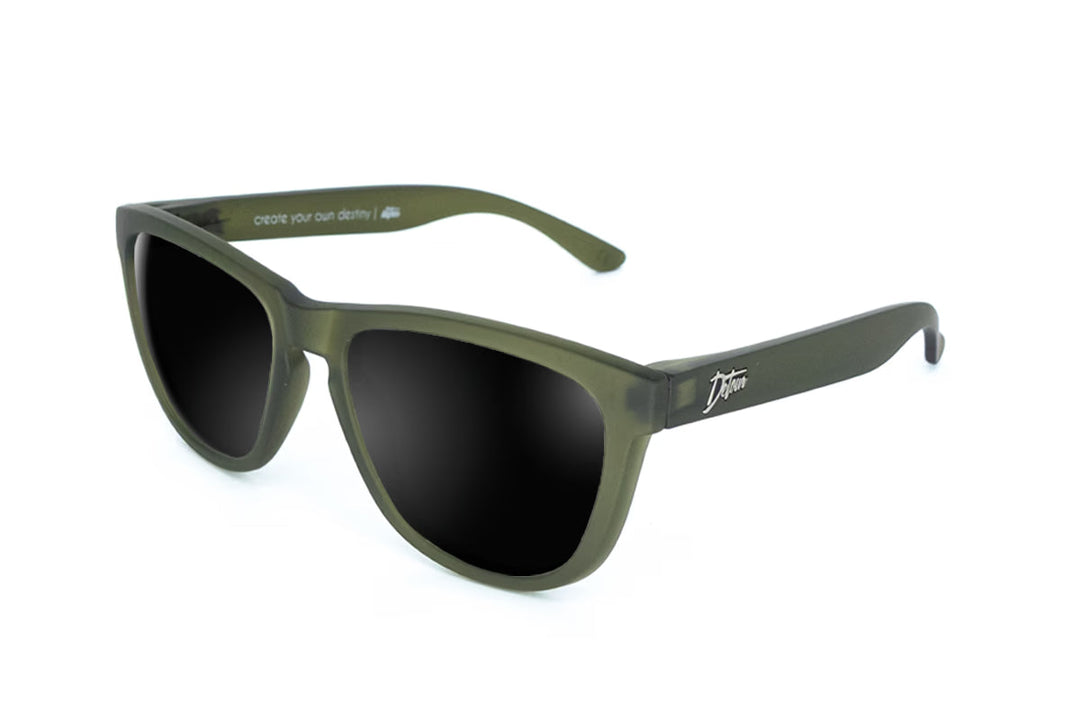 Frosted Forest Green - Jet Black Lens Polarized - Essentials