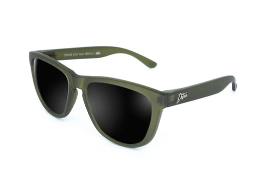 Frosted Forest Green - Jet Black Lens Polarized - Essentials