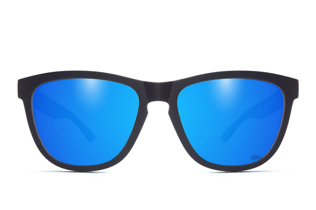 Matte Black - Electric Blue Lens Polarized - Essentials - One Revolver Surfboards
