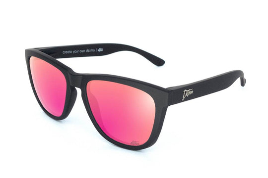 Matte Black - Pink Lemonade Lens Polarized - Essentials - One Revolver Surfboards