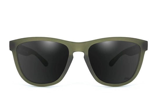 Frosted Forest Green - Jet Black Lens Polarized - Essentials - One Revolver Surfboards