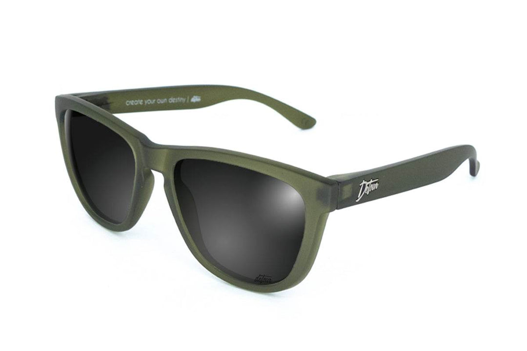 Frosted Forest Green - Jet Black Lens Polarized - Essentials - One Revolver Surfboards