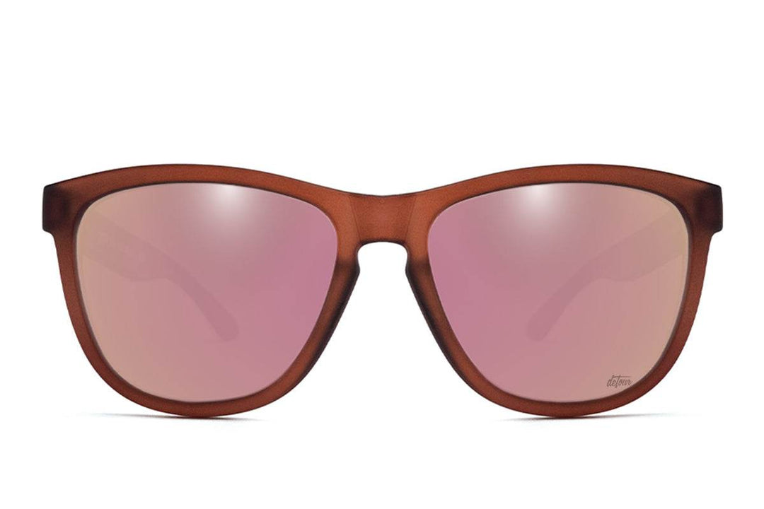 Frosted Burgundy - Rose Pink Lens Polarized - Essentials - One Revolver Surfboards