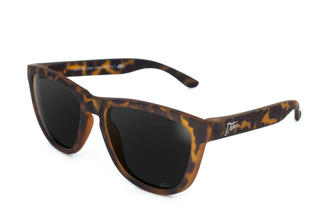 Matte Tortoise Shell - Jet Black Lens Polarized - Essentials - One Revolver Surfboards