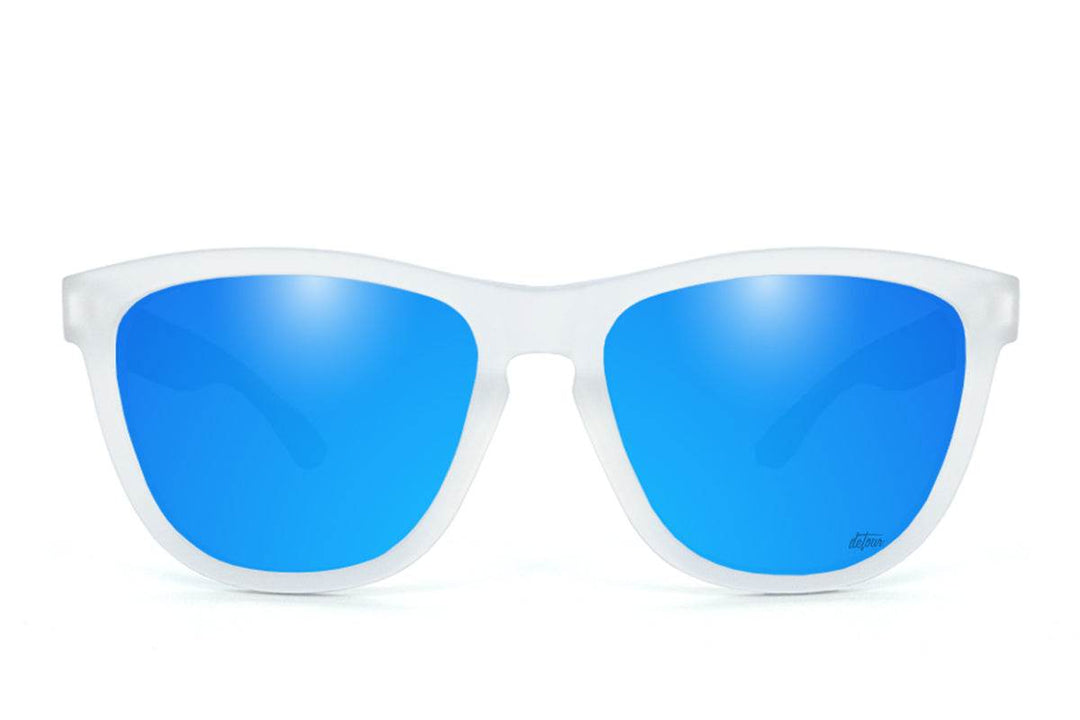 Frosted Clear - Electric Blue Lens Polarized - Essentials - One Revolver Surfboards