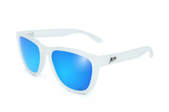 Frosted Clear - Electric Blue Lens Polarized - Essentials - One Revolver Surfboards
