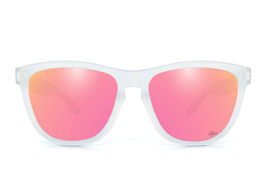 Frosted Clear - Pink Lemonade Lens Polarized - Essentials - One Revolver Surfboards