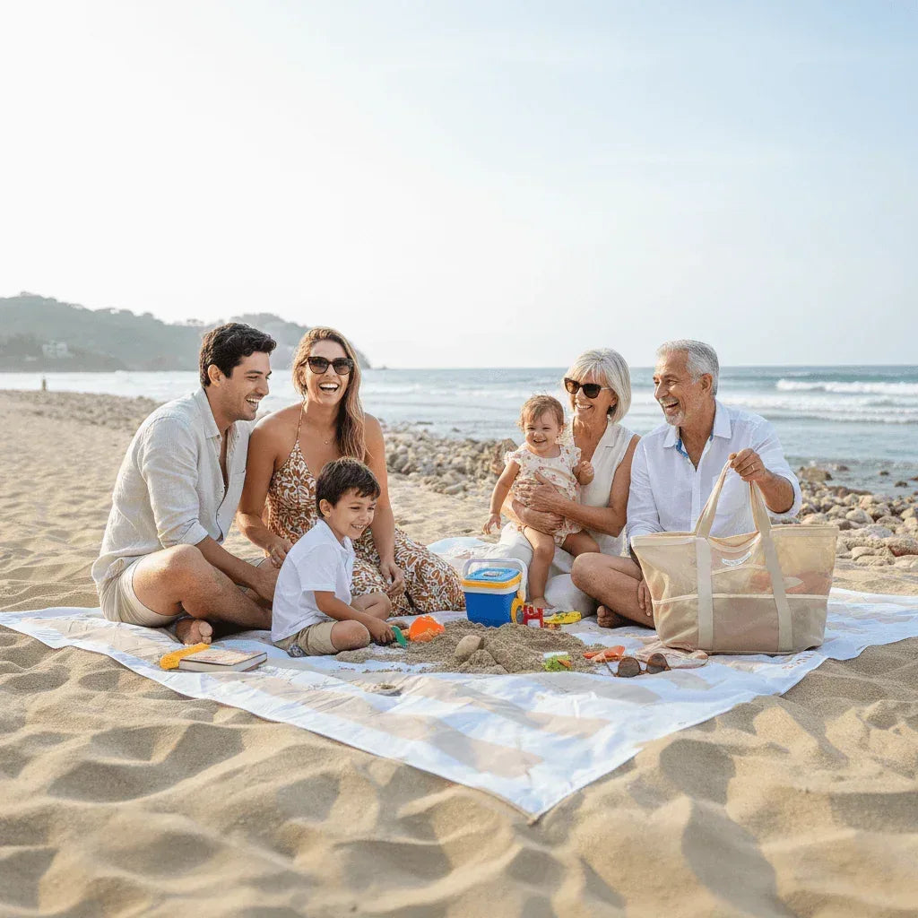 Mesh Beach Tote with Pull-out blanket - One Revolver Surfboards