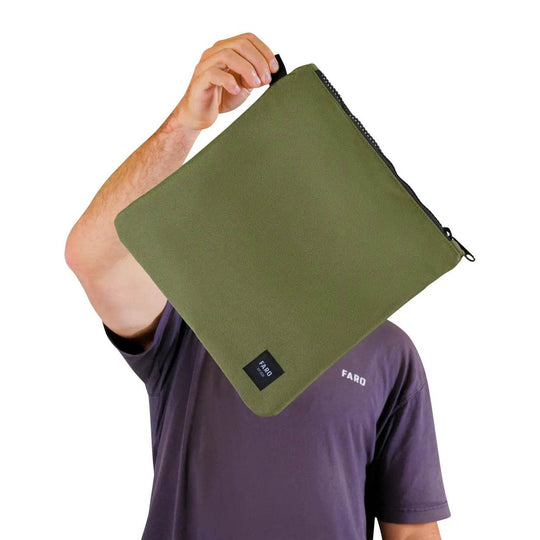 FARO Surfboard Fin Wallet Fin Case (olive color) - One Revolver Surfboards