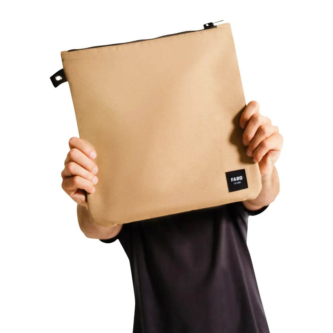 FARO Surfboard Fin Wallet Fin Case (tan color) - One Revolver Surfboards