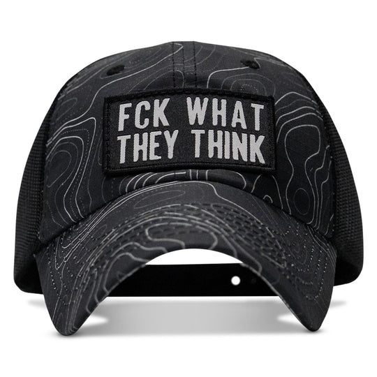 One Revolver Surfboards - Fck What They Think Patch Tactical Ripstop Mesh Snapback Hat HEADWEAR