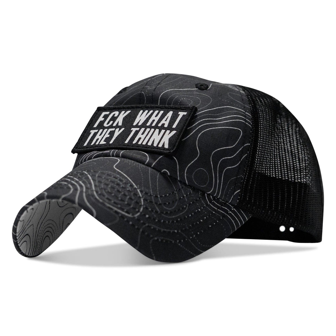 One Revolver Surfboards - Fck What They Think Patch Tactical Ripstop Mesh Snapback Hat HEADWEAR
