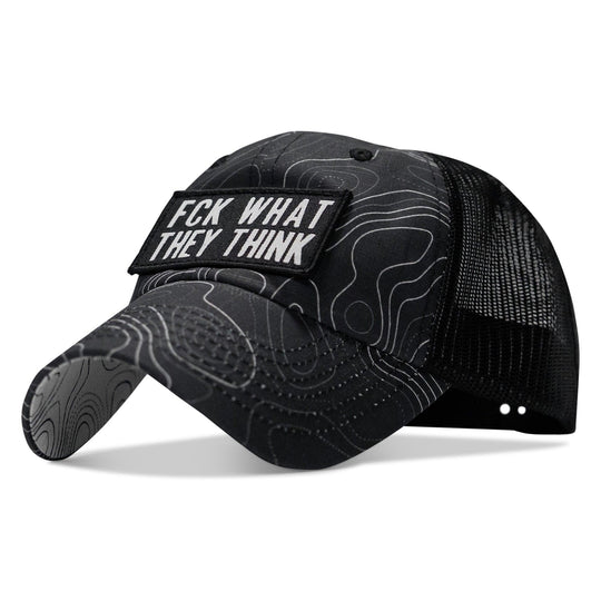 One Revolver Surfboards - Fck What They Think Patch Tactical Ripstop Mesh Snapback Hat HEADWEAR