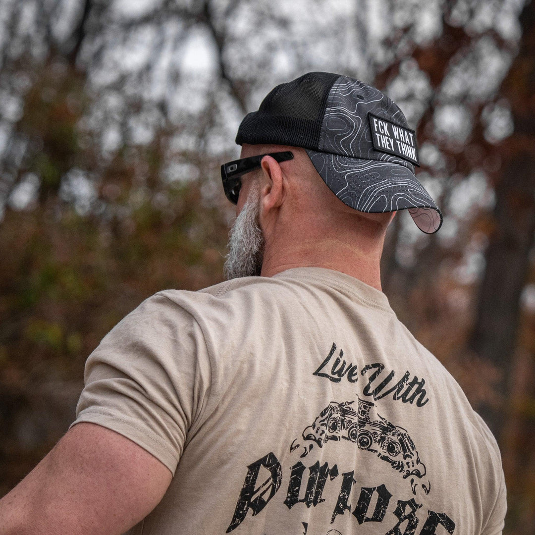 One Revolver Surfboards - Fck What They Think Patch Tactical Ripstop Mesh Snapback Hat HEADWEAR