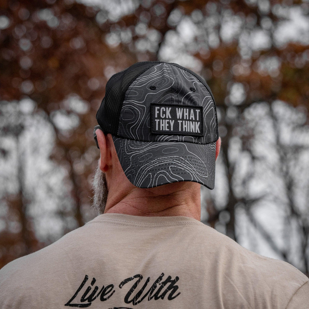 One Revolver Surfboards - Fck What They Think Patch Tactical Ripstop Mesh Snapback Hat HEADWEAR