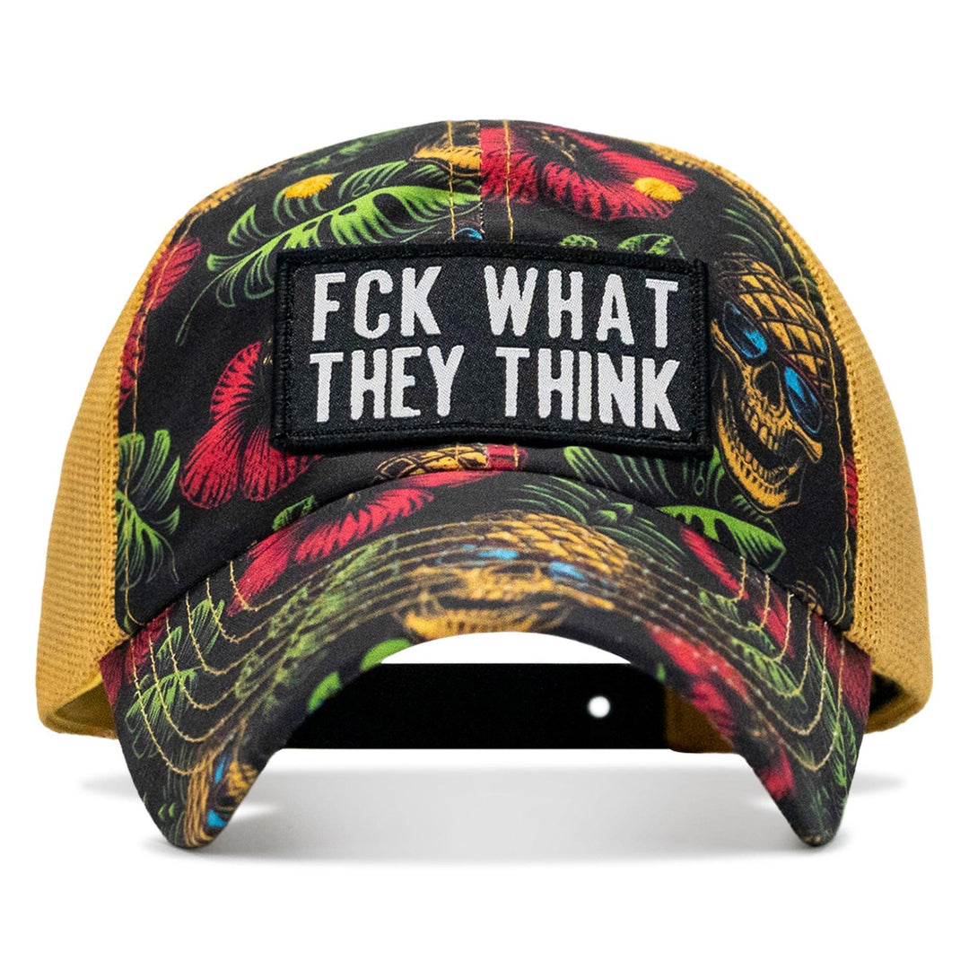 One Revolver Surfboards - Fck What They Think Patch Tactical Ripstop Mesh Snapback Hat HEADWEAR