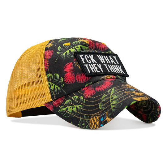 One Revolver Surfboards - Fck What They Think Patch Tactical Ripstop Mesh Snapback Hat HEADWEAR