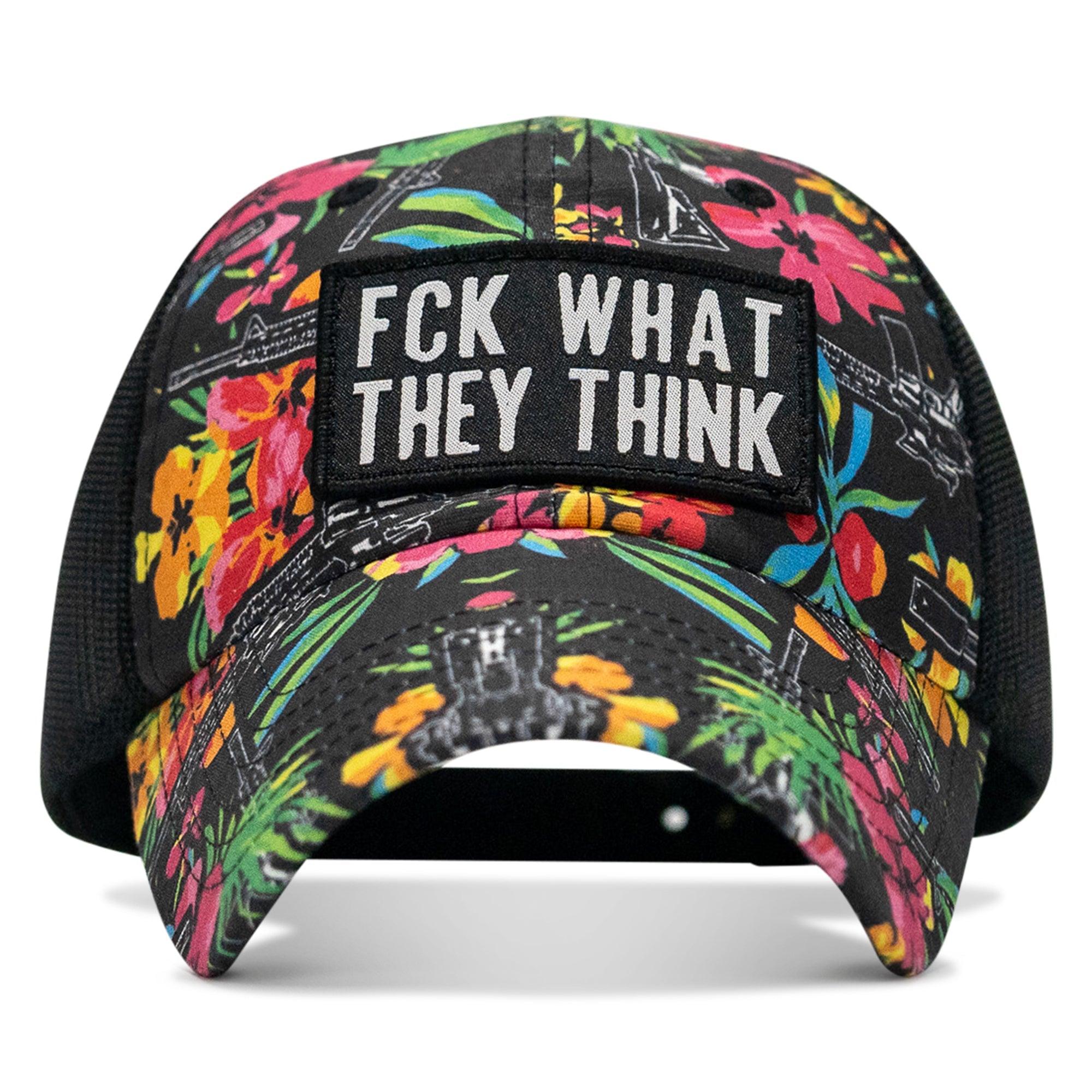One Revolver Surfboards - Fck What They Think Patch Tactical Ripstop Mesh Snapback Hat HEADWEAR