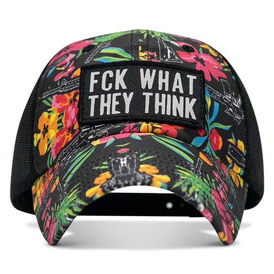 One Revolver Surfboards - Fck What They Think Patch Tactical Ripstop Mesh Snapback Hat HEADWEAR