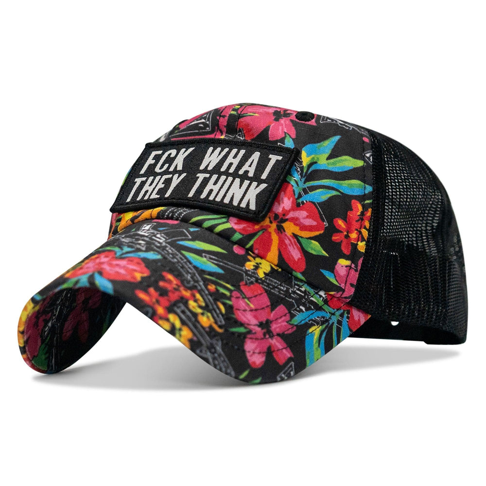 One Revolver Surfboards - Fck What They Think Patch Tactical Ripstop Mesh Snapback Hat HEADWEAR