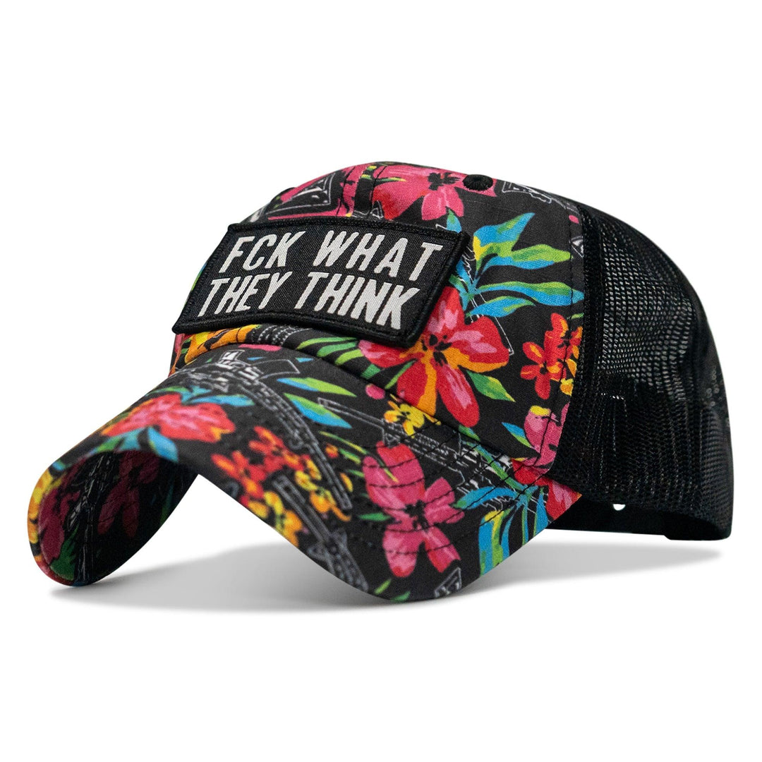 One Revolver Surfboards - Fck What They Think Patch Tactical Ripstop Mesh Snapback Hat HEADWEAR