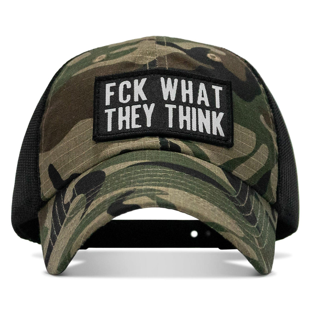 One Revolver Surfboards - Fck What They Think Patch Tactical Ripstop Mesh Snapback Hat HEADWEAR