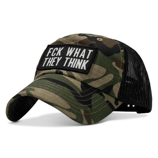 One Revolver Surfboards - Fck What They Think Patch Tactical Ripstop Mesh Snapback Hat HEADWEAR