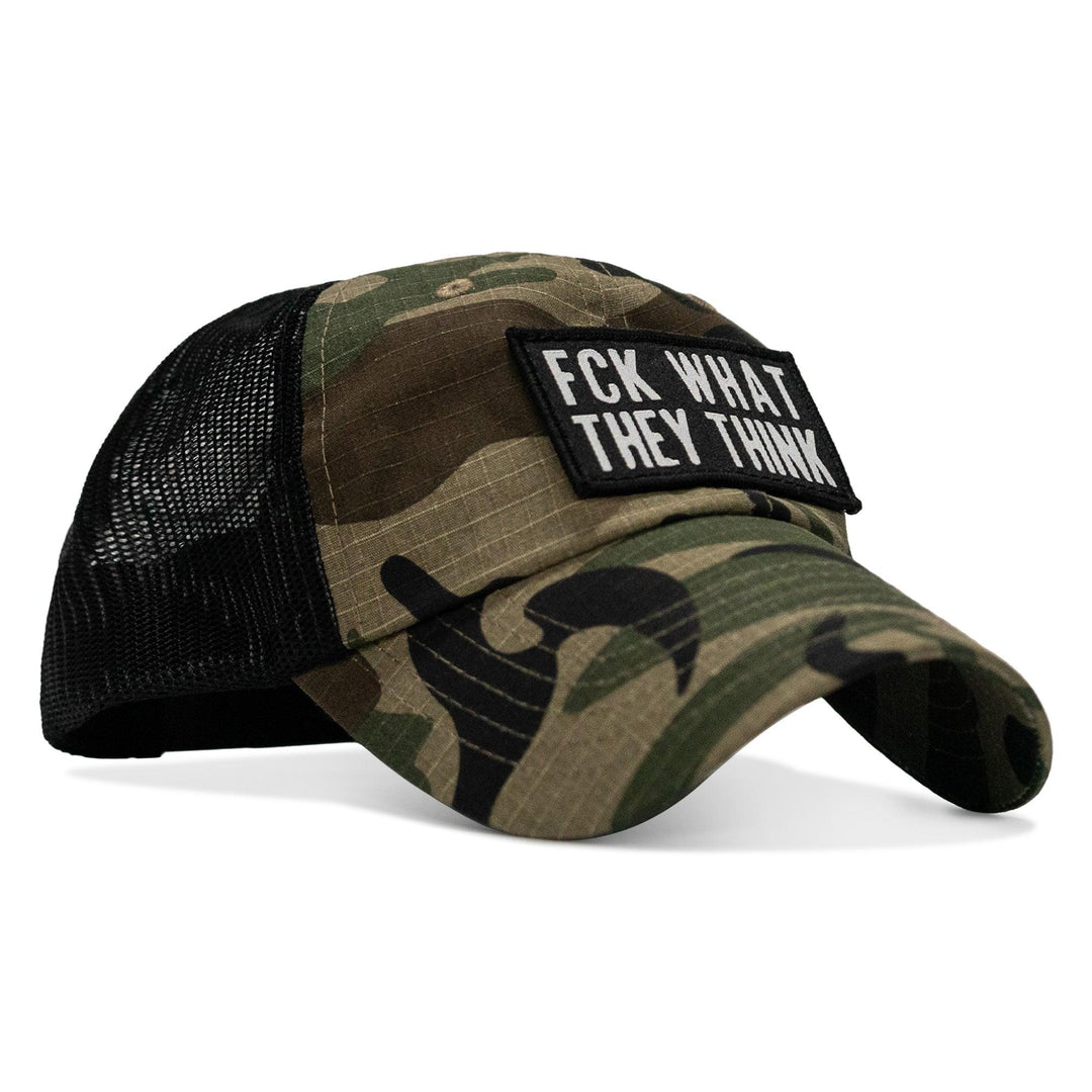 One Revolver Surfboards - Fck What They Think Patch Tactical Ripstop Mesh Snapback Hat HEADWEAR
