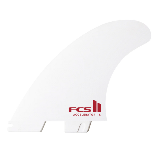 FCS II Accelerator White Edition Tri Fin Set