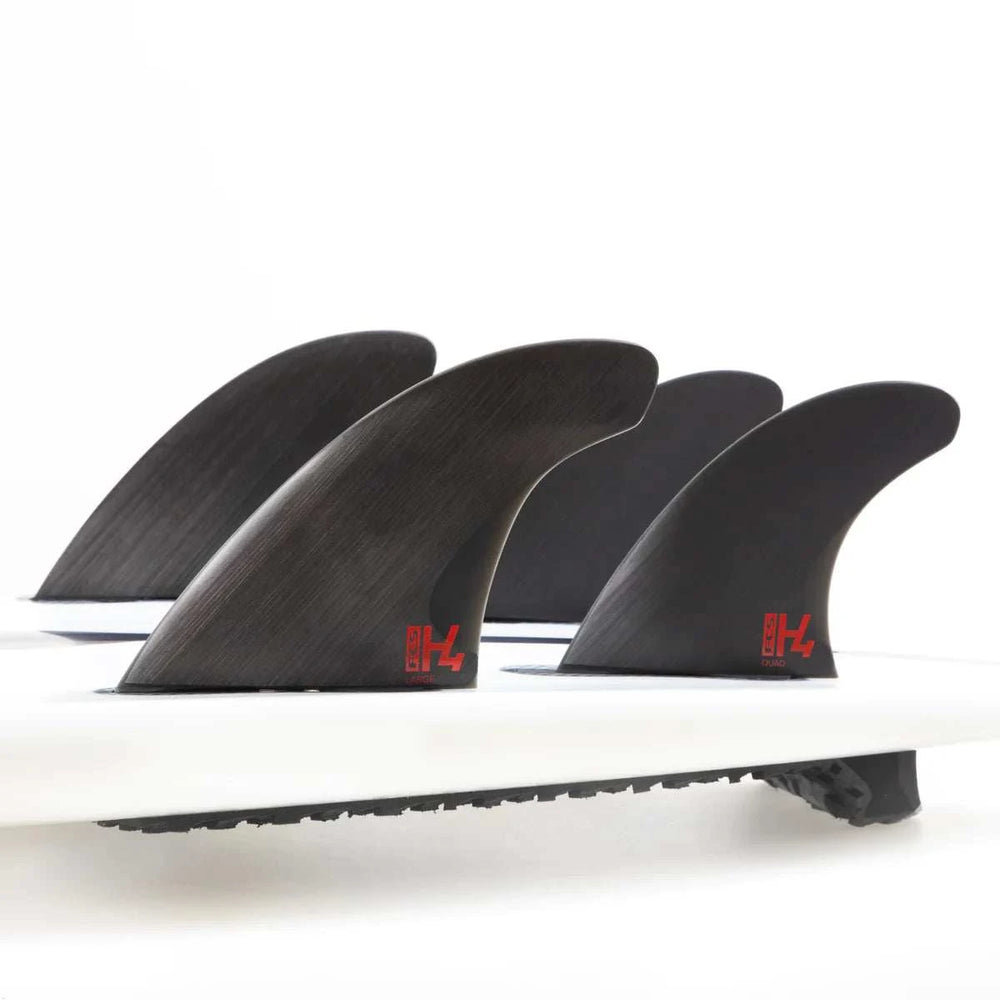 FCS II H4 Quad Rear FinsH4 Quad Rear Fins
**Just the rear two fins**
The H4 looks and surfs unlike any other fin. Precision Swiss engineering combined with a highly evolved template provideSurfboard FinsOne Revolver SurfboardsOne Revolver SurfboardsFCS II H4 Quad Rear Fins