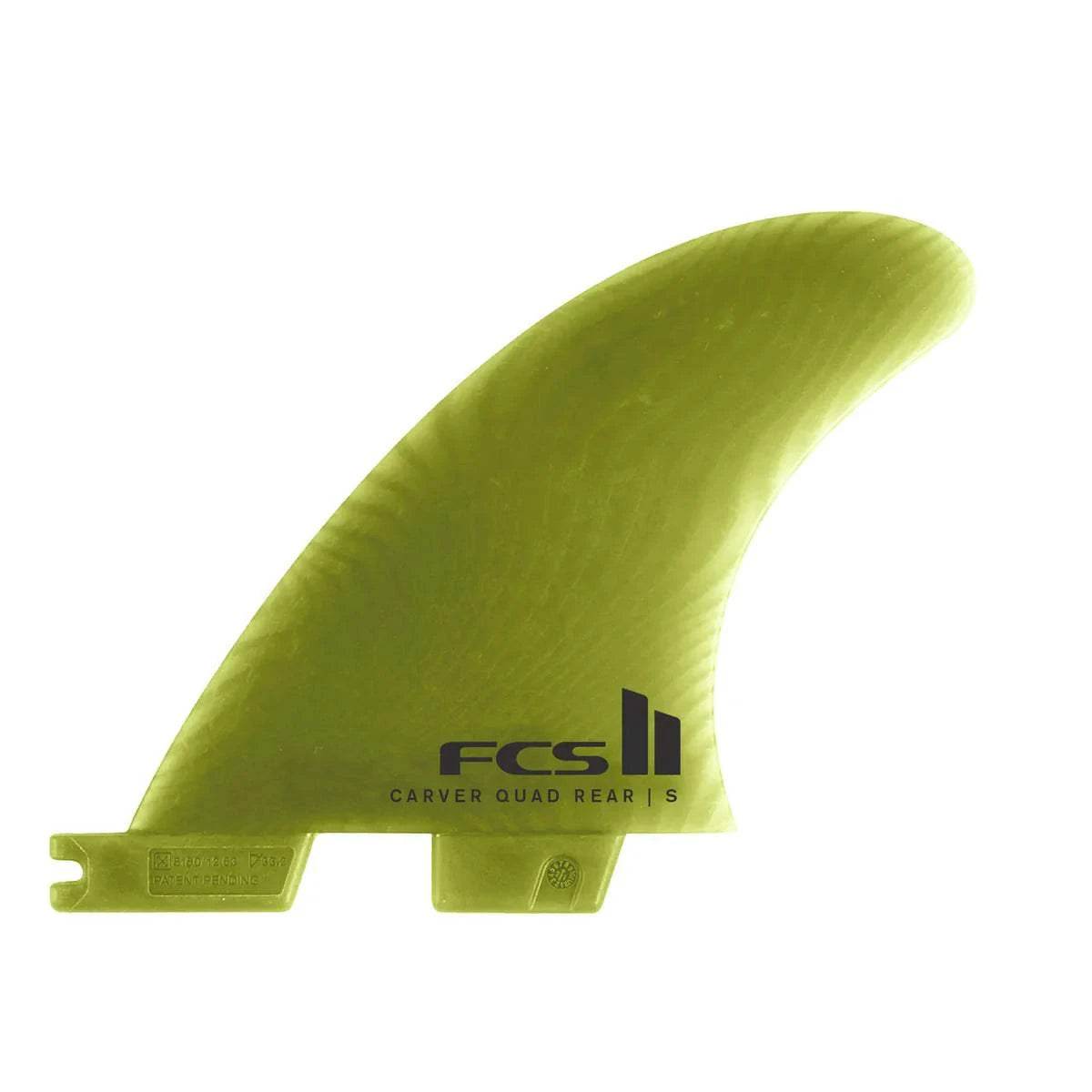 FCS II Carver Neo Glass Eco Quad Rear Fins - One Revolver Surfboards