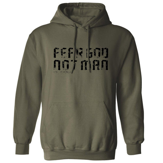 One Revolver Surfboards - Fear God. Not Man Fleece Lined Hoodies GRAPHIC HOODIE
