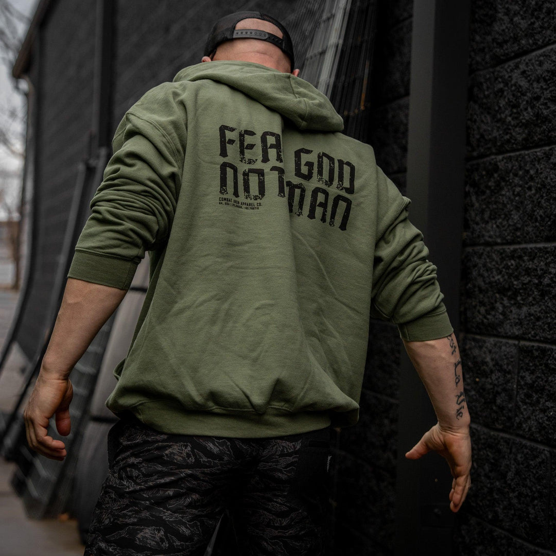 One Revolver Surfboards - Fear God. Not Man Fleece Lined Hoodies GRAPHIC HOODIE