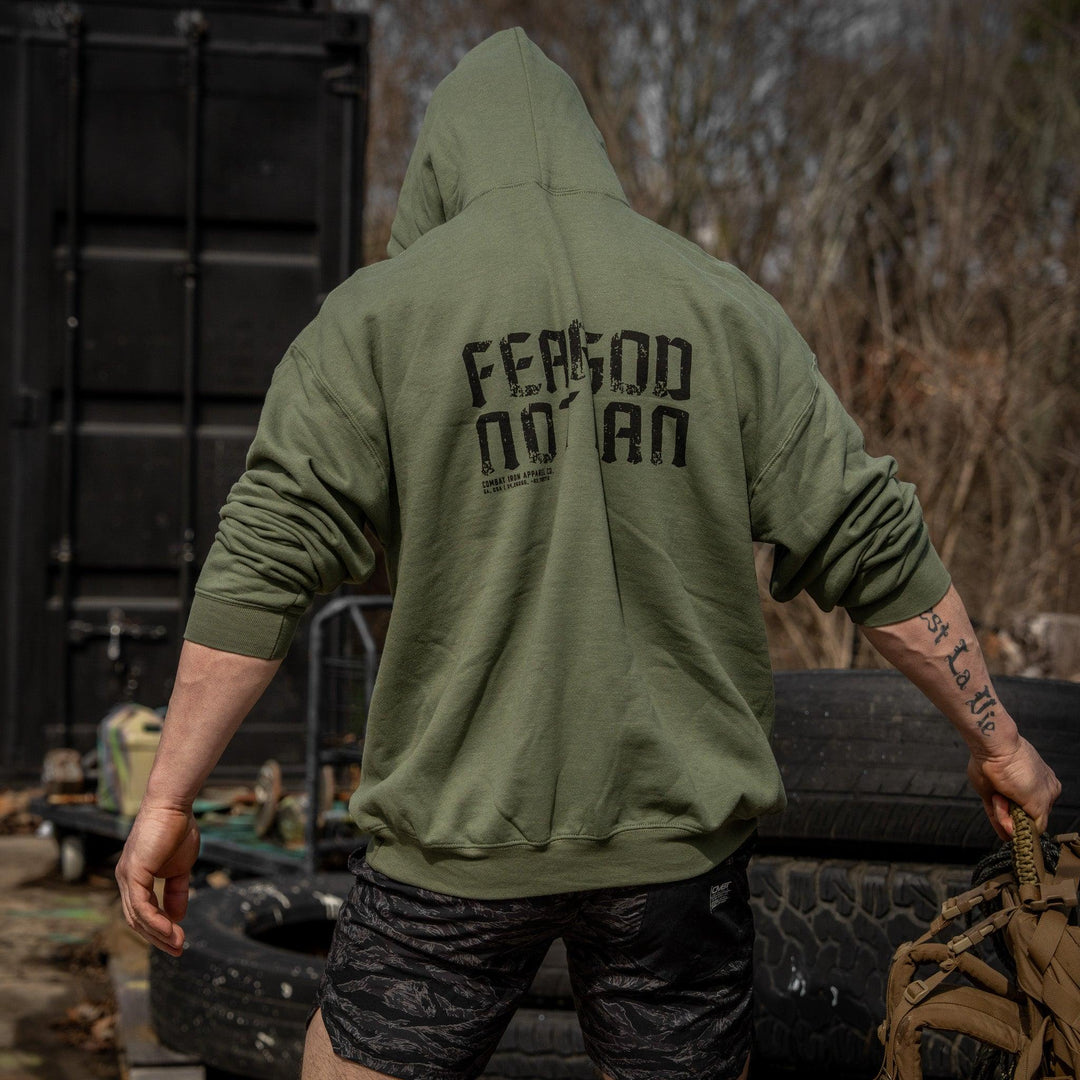 One Revolver Surfboards - Fear God. Not Man Fleece Lined Hoodies GRAPHIC HOODIE