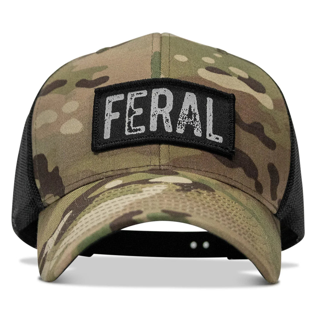 One Revolver Surfboards - Feral Vintaged Patch Snapback Hat HEADWEAR