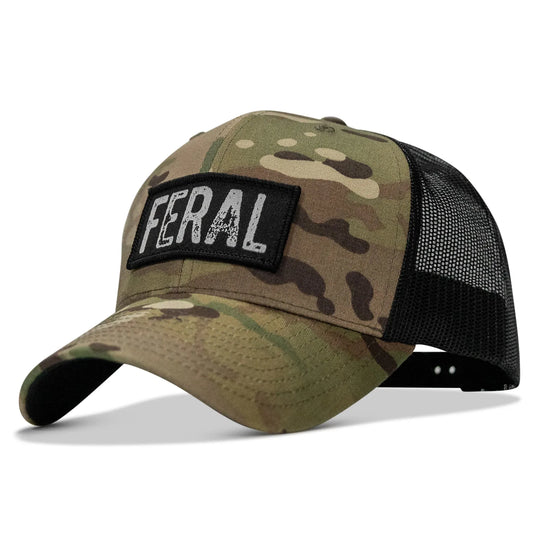 One Revolver Surfboards - Feral Vintaged Patch Snapback Hat HEADWEAR