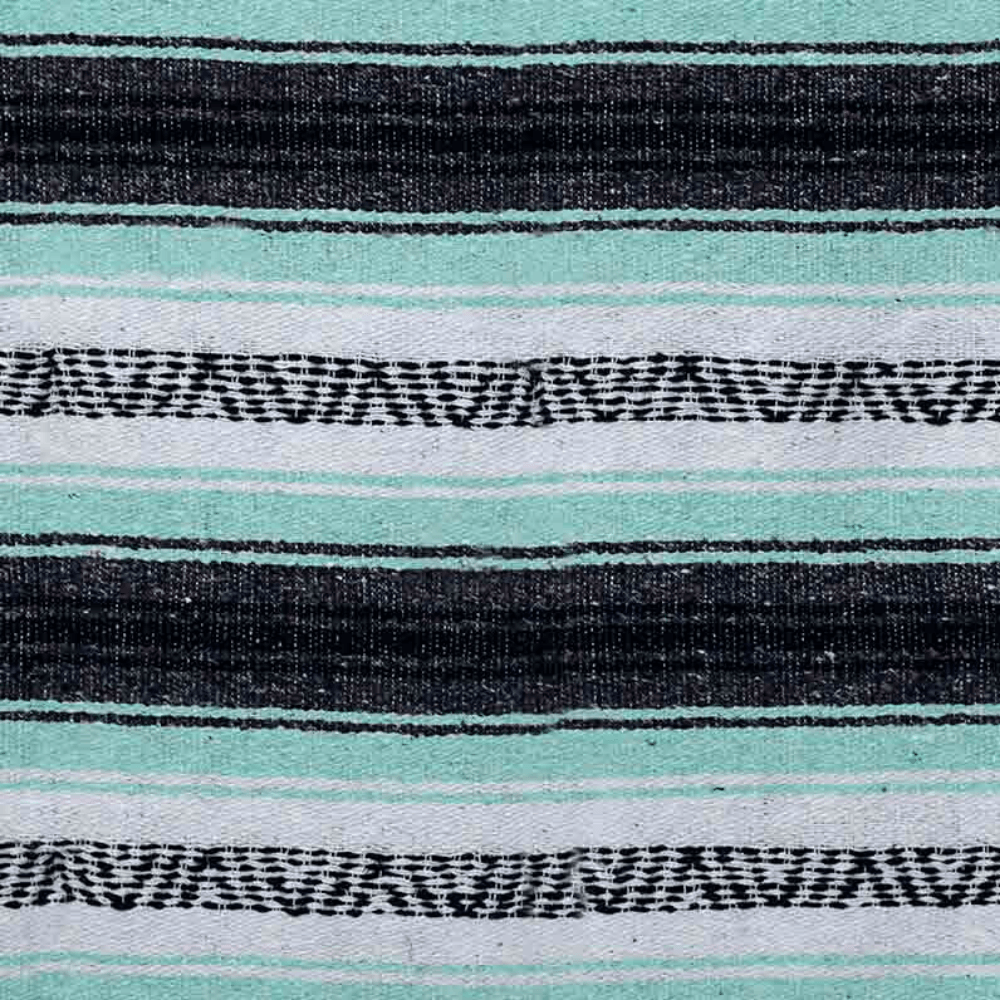 Mint & Grey Mexican Falsa Yoga Blanket - One Revolver Surfboards