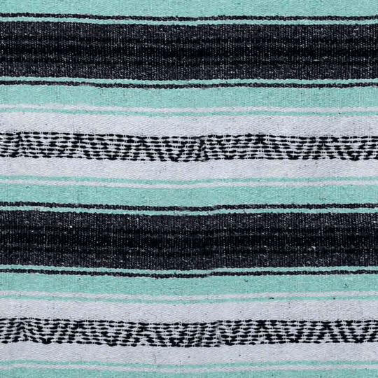 Mint & Grey Mexican Falsa Yoga Blanket - One Revolver Surfboards
