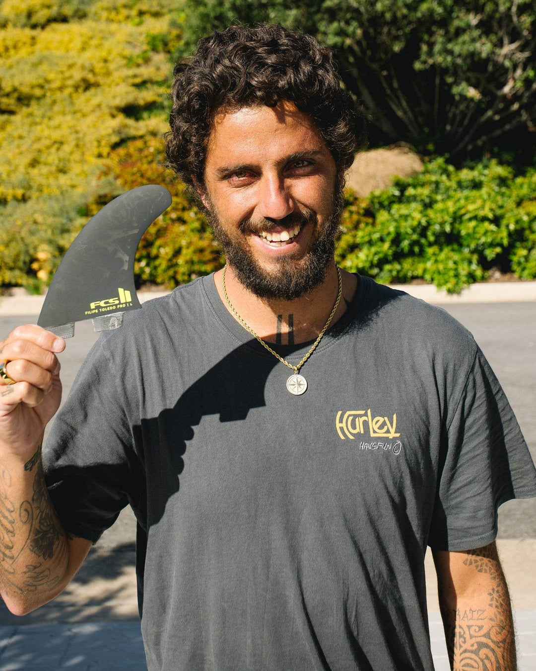 FCS II Filipe Toledo PG Pro Tri Fin Set - One Revolver Surfboards