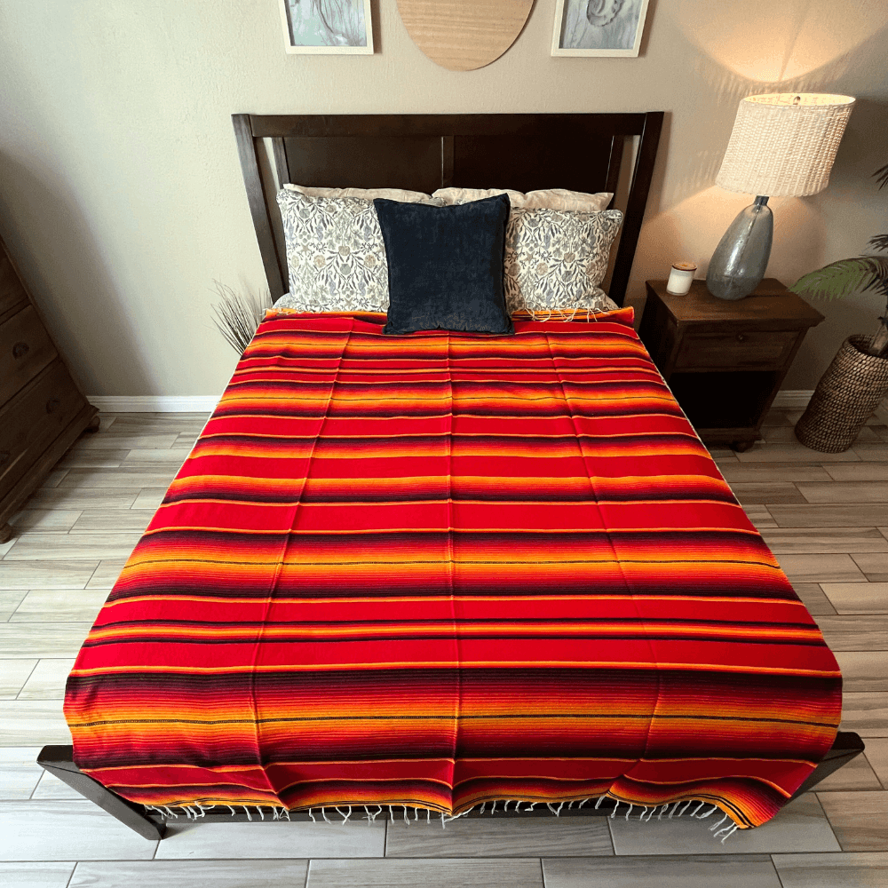 Isla Serape Red Fire blanket - One Revolver Surfboards