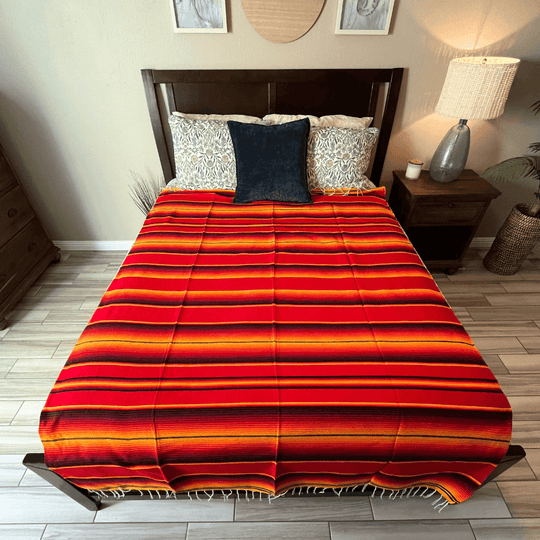 Isla Serape Red Fire blanket - One Revolver Surfboards