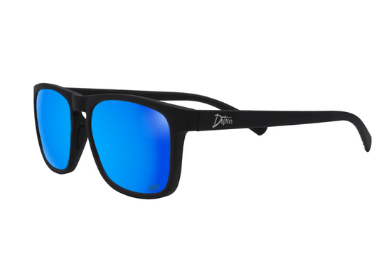 One Revolver Surfboards - Floaties - Matte Black - Electric Blue Polarized Floaties