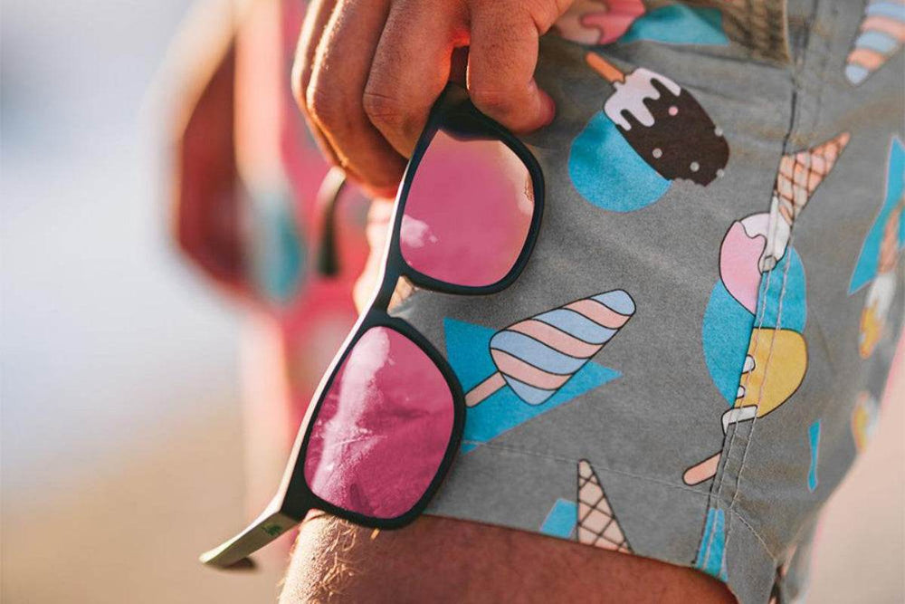 Floaties XL - Matte Black - Pink Lemonade Lens Polarized - One Revolver Surfboards