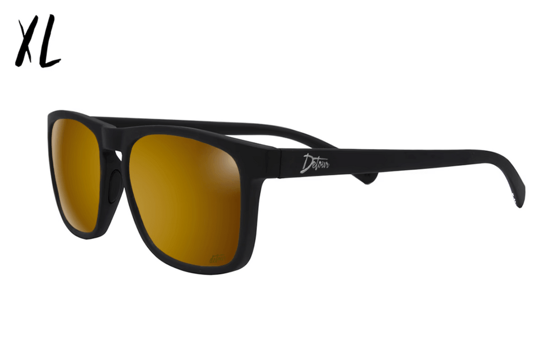 One Revolver Surfboards - Floaties XL - Matte Black - 24K Gold Lens Polarized Floaties XL