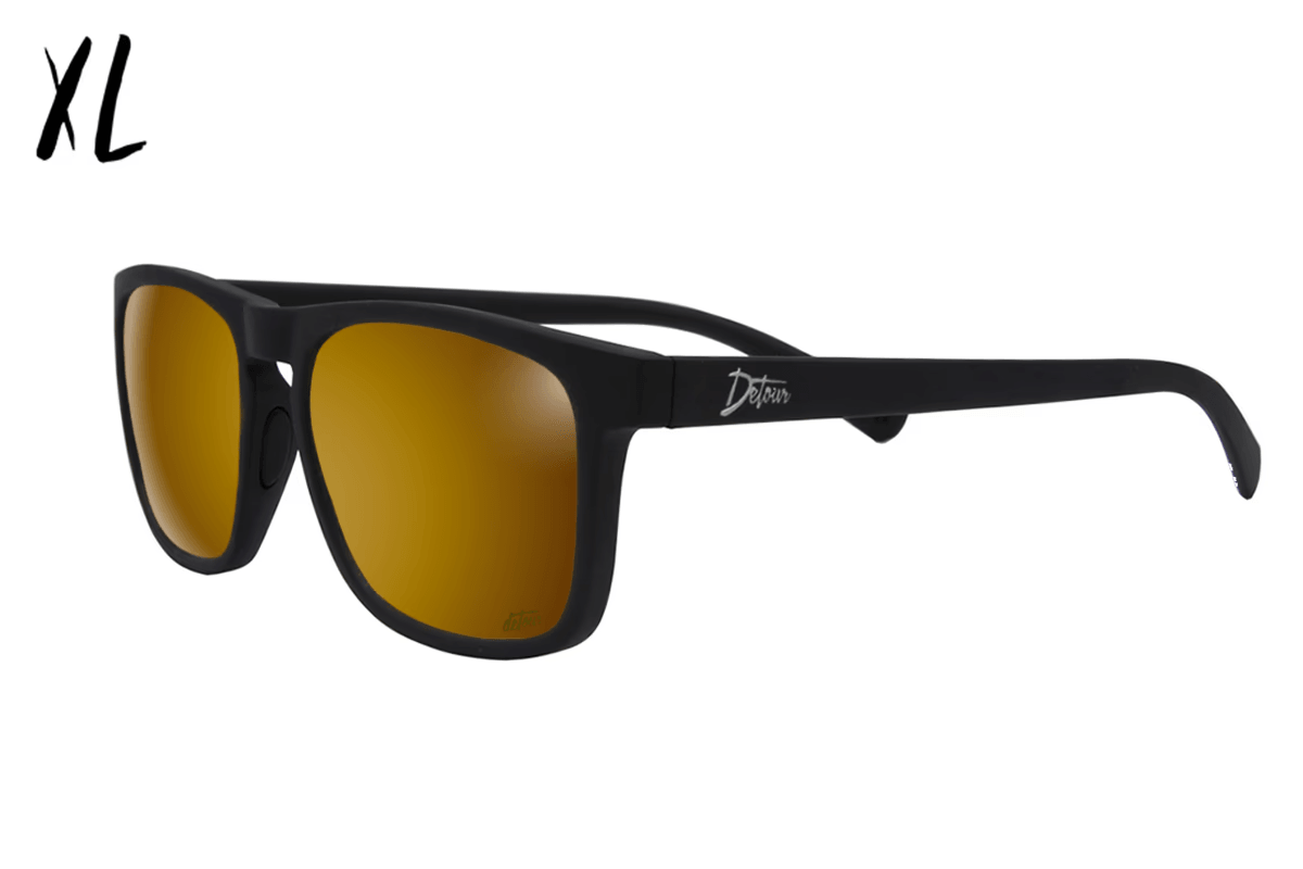 One Revolver Surfboards - Floaties XL - Matte Black - 24K Gold Lens Polarized Floaties XL