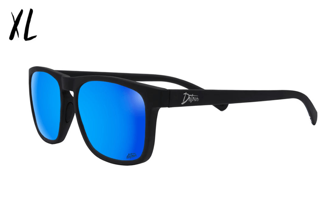One Revolver Surfboards - Floaties XL - Matte Black - Electric Blue Lens Polarized Floaties XL